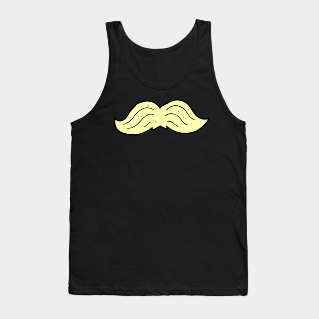 Blonde Thick Mustache Tank Top by InkyArt